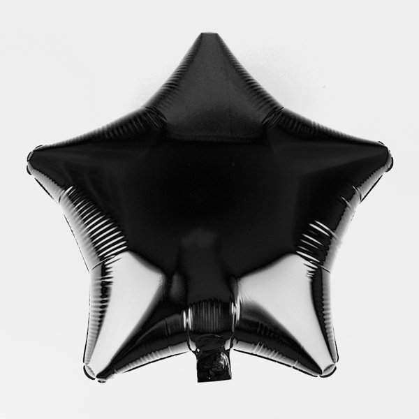 Воздушный шар Black звезда 18 дюймов - фото 5459