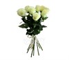 Букет из белых роз 60см (Эквадор)  7 шт. - фото 5590