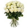 Букет из белых роз 60см (Эквадор)  7 шт. - фото 5594