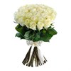 Букет из  белых роз 60см (Эквадор) 9шт. - фото 5605