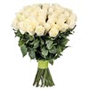 Букет из  белых роз 60см (Эквадор) 9шт. - фото 5606