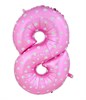 Воздушный шар Pink цифра 0-9 - фото 5846