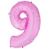 Воздушный шар Pink цифра 0-9 - фото 5847