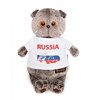 Басик в футболке с принтом "Россия" (22см) - фото 6029