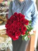 Букет из красных роз 60см (Эквадор) 25шт. - фото 8472