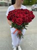 Букет из красной розы 60см (Эквадор) 51шт. - фото 9381