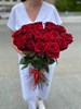 Букет из красной розы 60см (Эквадор) 51шт. - фото 9386