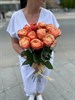 Букет из 7 карамельных роз 60см(Эквадор) - фото 9411